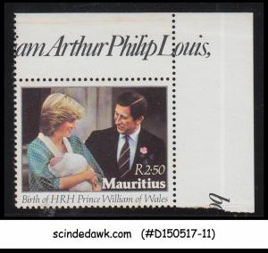 MAURITIUS - 1982 Birth HRH Prince William of Wales - 1V MNH