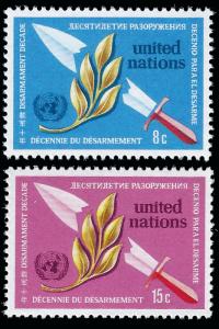 United Nations NY 1973 Sc 234-35 MLH