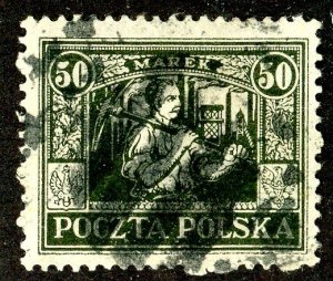 Poland, Scott #185, Used