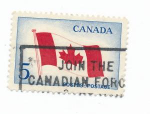 Canada 1965 - Scott 439 used - 5c, Maple leaf flag