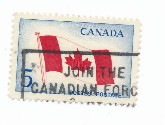 Canada 1965 - Scott 439 used - 5c, Maple leaf flag