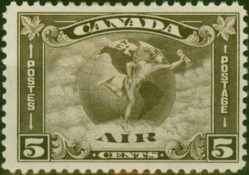 Canada 1930 5c Deep Brown SG310 Fine & Fresh MM 