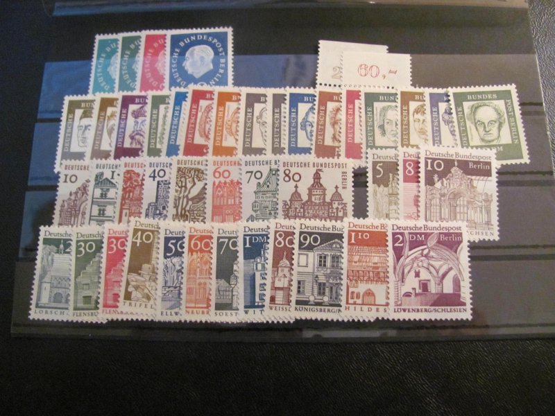 Germany Berlin 1960S MNH 2 DIFINITIVE SETS  XF  (123)