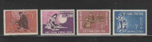 VIET NAM #287-290 1966 VIETNAMESE INSTRUMENTS MINT VF NH O.G