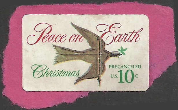 # 1552 USED CHRISTMAS DOVE AND WEATHER VANE SELF STICK