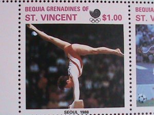 ST.VINCENT1988 SUMMER OLYMPIC GAMES-SEOUL'88-KOREA MNH S/S VERY FINE