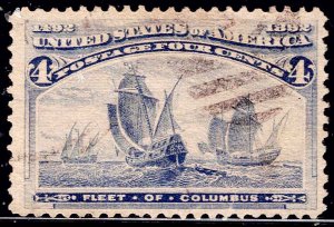 U.S.  233 USED NH SINGLE AS SHOWN (V5314)