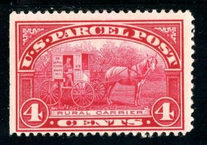 USAstamps Unused FVF US 1912 Parcel Post Rural Carrier Scott Q4 OG MNH