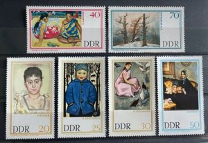 (307) DDR 1967 : PAINTINGS DRESDEN GALLERY GAUGUIN HODLER - MNH VF