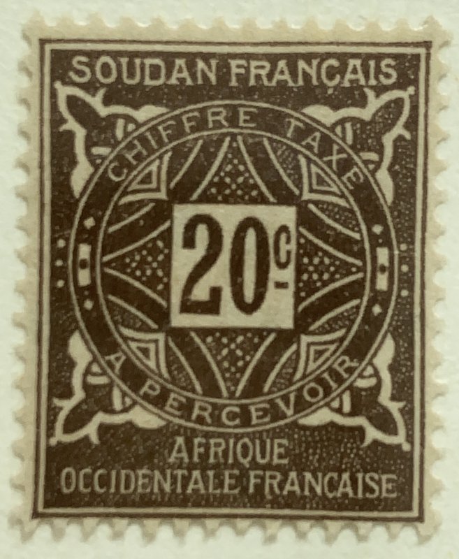 AlexStamps FRENCH SUDAN #J14 XF Mint 