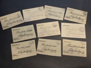 10 pcs WW1 WWI Imperial German soldiers Feldpost