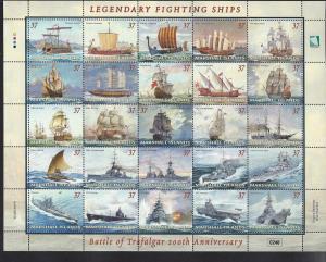 Marshall Islands, 868, Ships Sheet(25),**MNH**