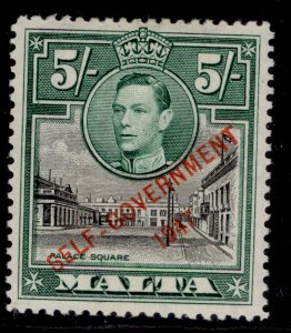 MALTA GVI SG247, 5s black & green, M MINT. Cat £32.