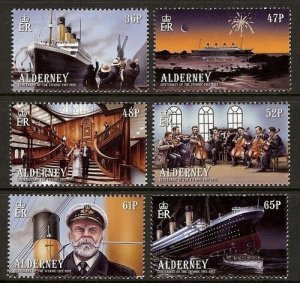 Alderney 2012 -  Centenary of the Sinking of the Titanic - MNH # 428-433