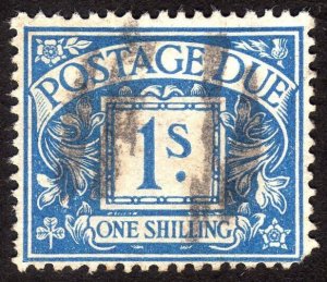 1915, Great Britain, 1Sh, Used, Sc J8, Sg D8