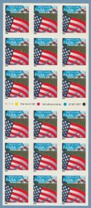 #3450a Flag Over Farm Rate Change of 2000 ATM Pane of 18 MNH $1 Shipping