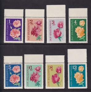 Bulgaria   #1210-1217    MNH  1962  roses