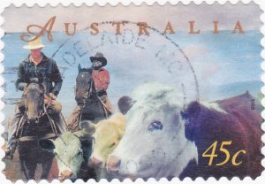 Australia 1998 - Farming Aust -Beef Cows 45c used SG 1761