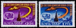 Russia Scott 2383-2384 (1960) Mint NH VF C