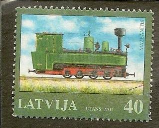 Latvia   Scott 527   Locomotive     Used