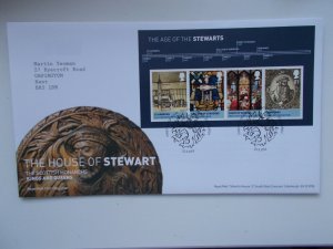 2010 The House of Stewart M/Sheet First Day Cover Tallents House, Edinburgh SHS