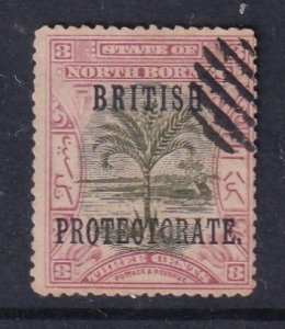 North Borneo 1901 British Protectorate 3c cto