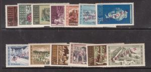 Cyprus #206s - #218s Very Fine Never Hinged Specimen Set