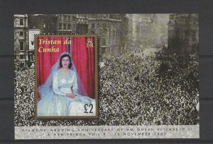 Tristan Da Cunha 2007 Diamond Wedding miniature sheet sg.MS882  MNH