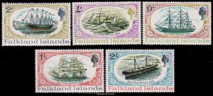 Falkland Islands Scott 192-196 Mint never hinged.