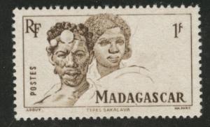 Madagascar Scott 275 MH*  1946 stamp typical centering