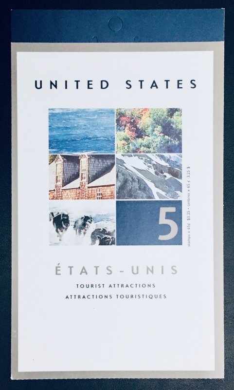 Canada #1952 65¢ Tourist Attractions Booklet (2002). BK259 5 stamps.MNH