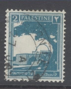 Palestine, Scott 63 used (Tel-Aviv printed matter cancel, Proud PM2)