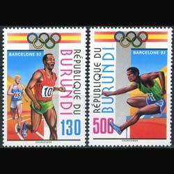 BURUNDI 1992 - Scott# 695-6 Olympics Set of 2 NH