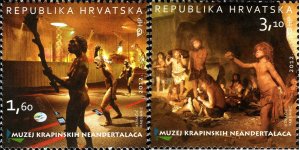 Croatia 2012 MNH Stamps Scott 855-856 Museum Prehistory Neanderthal