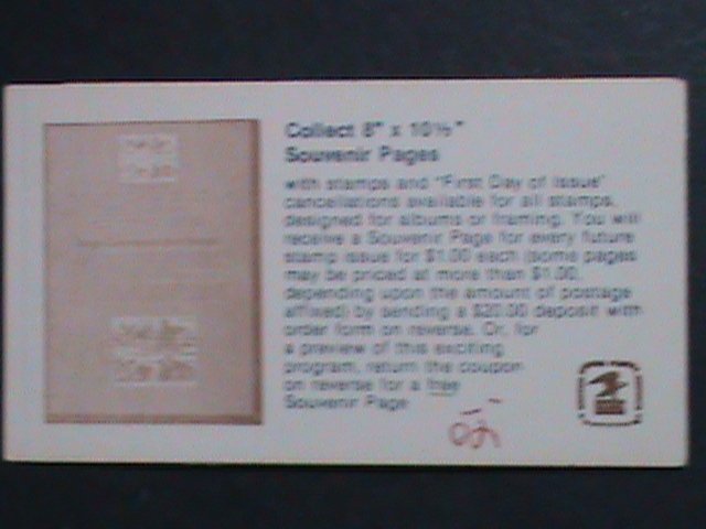 ​UNTIED STATES-1985 SC# 2121a SEA SHELLS USA-RARE BOOKLET MNH VF 10 STAMPS