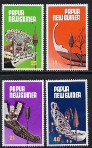 PAPUA NEW GUINEA - 1979 - Trad. Canoe Prows - Perf 4v Set - Mint Never Hinged