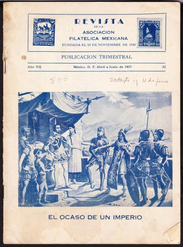 R)1933 MEXICO REVISTA DE LA ASOCIACION FILATELICA MEXICANA  