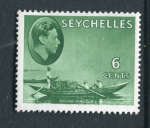 SEYCHELLES; 1938 early GVI Pictorial issue fine Mint hinged Shade of 6c. value