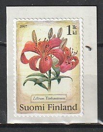 2007 Finland - Sc 1285 - MNH VF - 1 single - Lilium Enchantment
