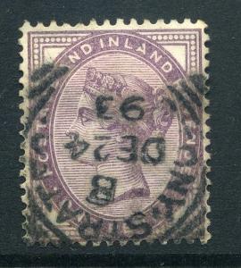 BRITAIN;  1881 early classic QV issue 1d. lilac fine used, + fine POSTMARK