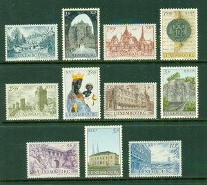 LUXEMBOURG 389-99 MNH BIN $2.50