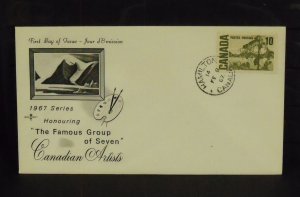 15262   CANADA   FDC # 462   10c Centennial Issue - Rose Craft Cachet  CV$ 4.00