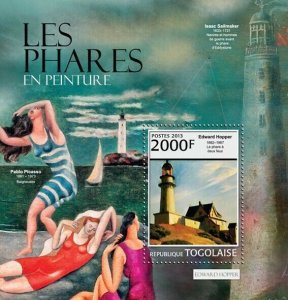 2013 TOGO  MNH. LIGHTHOUSES IN PAINTING. Michel Code: 4687 / Bl.753