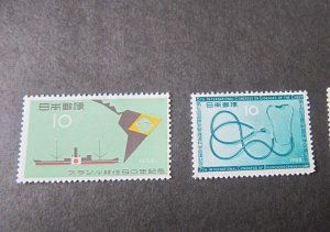 Japan 1958 Sc 652,655 MH