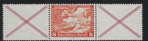 Germany Scott # B53, 2 labels X, mint nh, se-tenant, Mi# W52