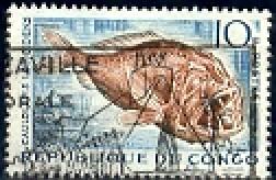 Deep-sea Fish, Fangtooth, Congo People Republic SC#101 used
