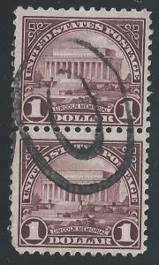 US #571 $1 Lincoln Memorial