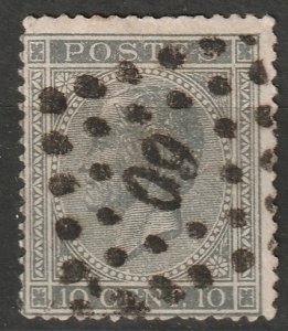 Belgium 1867 Sc 18 used