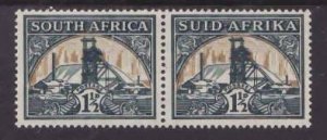 South Africa-Sc#51- id9-unused og NH 1&1/2p grn & bright yellow Gold mine-1936-