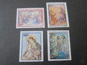 Dahomey 1968 Sc C89-92 Christmas Religion set MNH